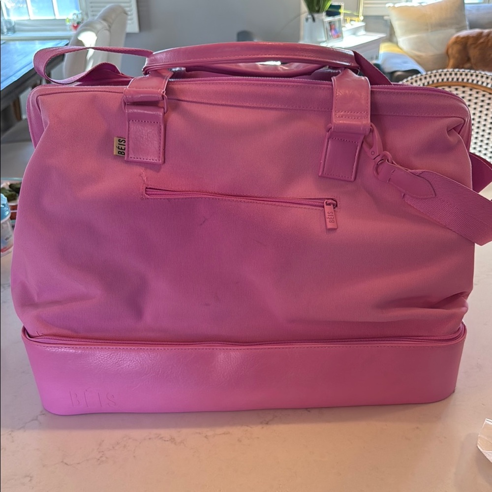 Beis Weekender Berry Pink Travel Bag